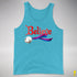 Believe Bisexual Pride Jingle Bell Premium Tank Top - Aqua Triblend